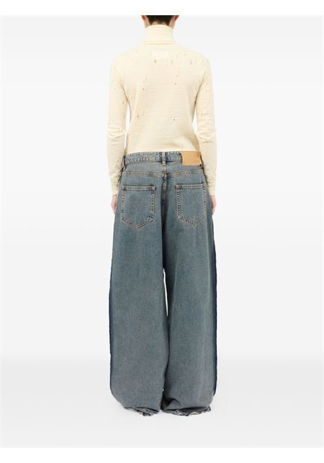 wide leg jeans woman blu MM6 MAISON MARGIELA | S52LA0265 S30844963